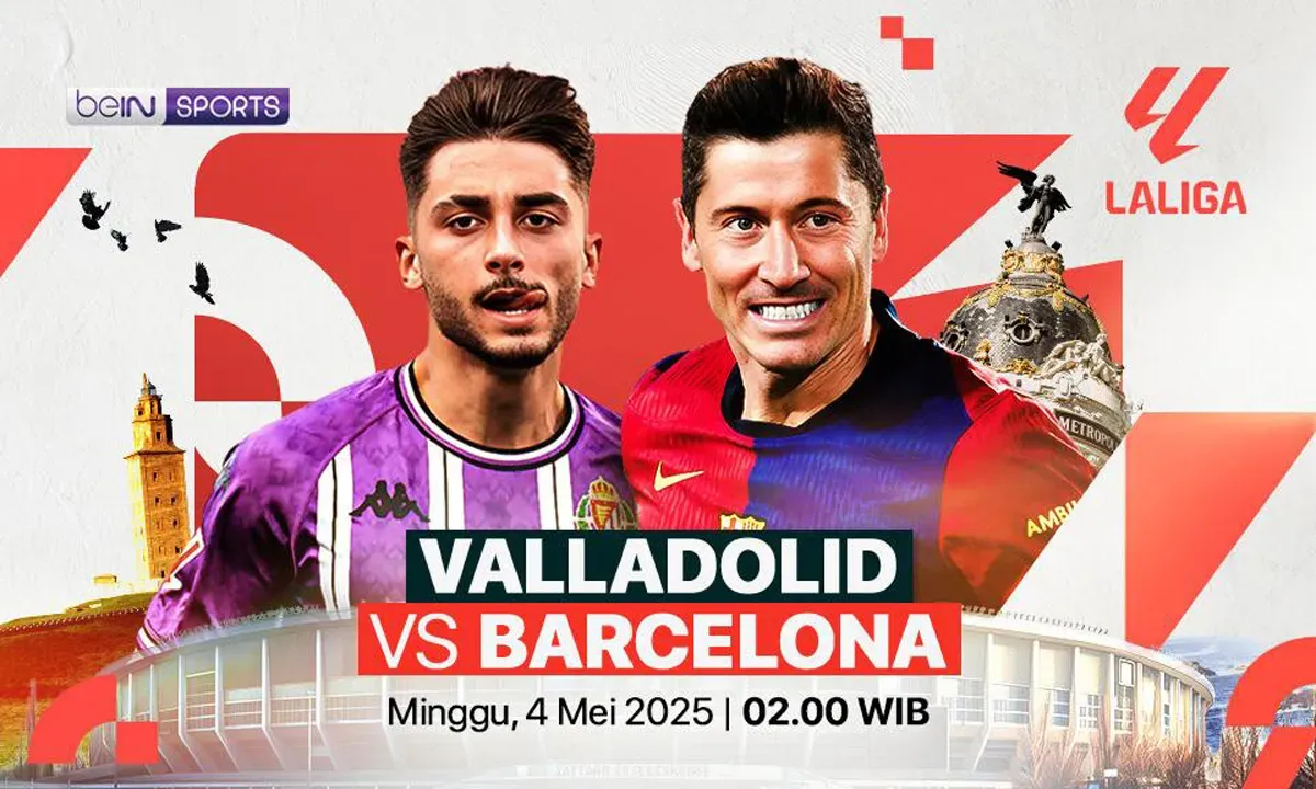 Link live streaming Real Valladolid vs Barcelona. (Sumber: Vidio)