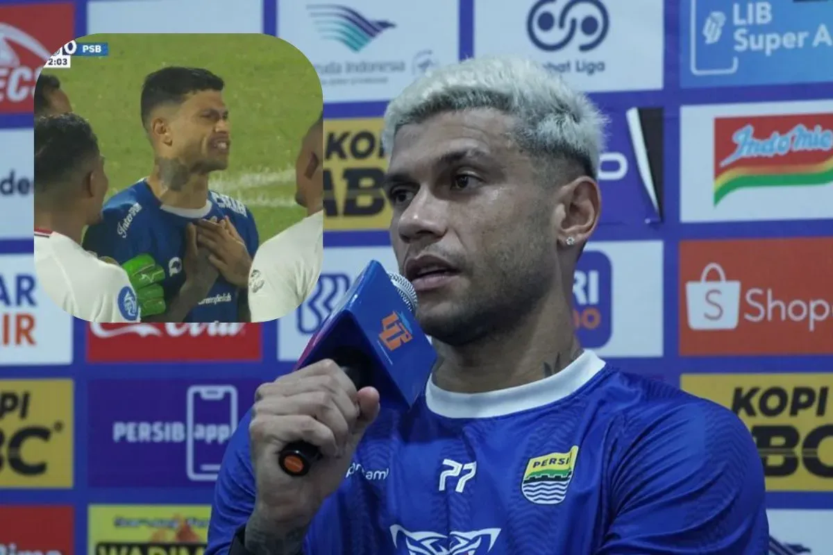 Ciro Alves dicurangi wasit? Dapat kartu merah gaib biki patah hati, begini katanya. (Sumber: persib.co.id)