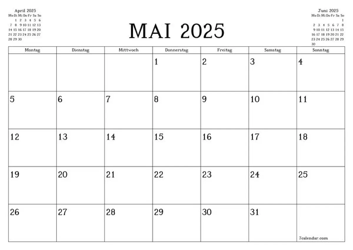 Jadwal libur nasional bulan Mei 2025 (Sumber: Pinterest)