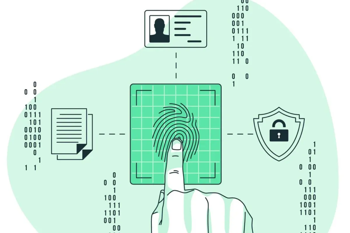 Ilustrasi amankan data pribadi dari pinjol ilegal. (Sumber: Freepik/Storyset)