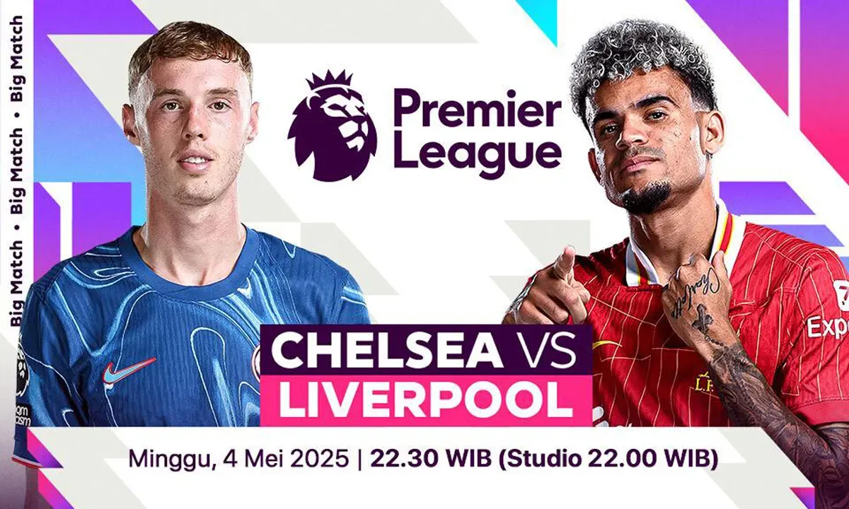 Link live streaming Chelsea vs Liverpool di pekan 35 Premier League musim 2024-25. (Sumber: Vidio)