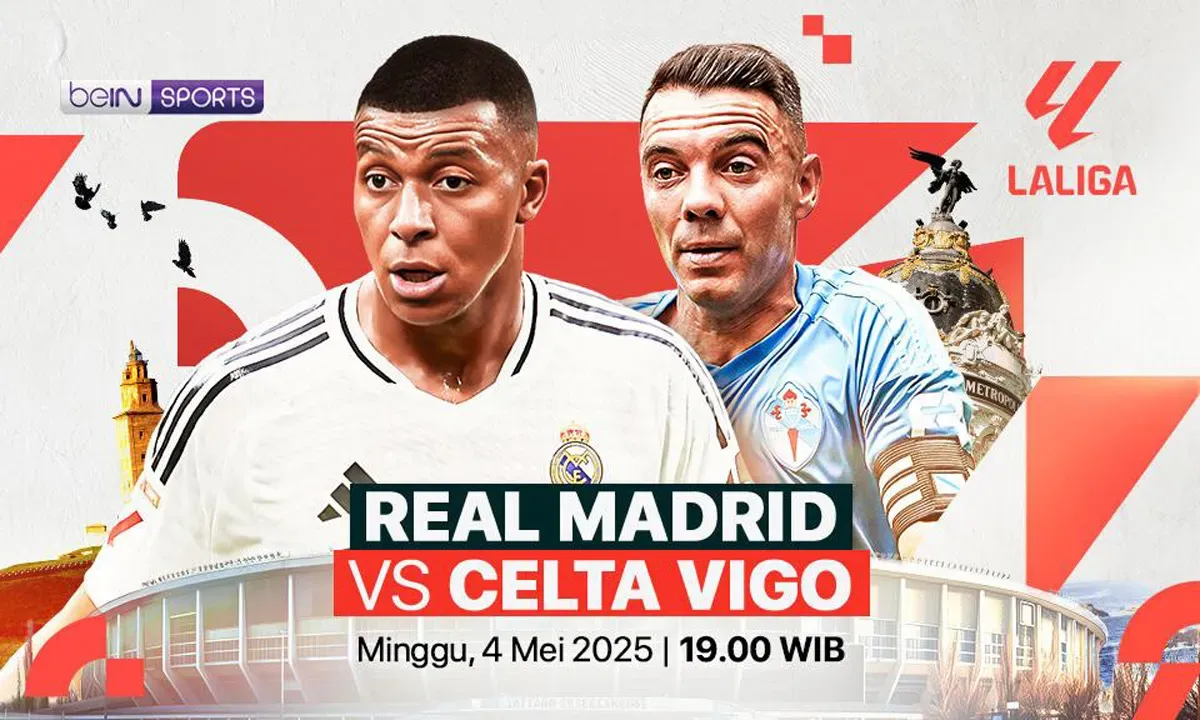 Link live streaming Real Madrid vs Celta Vigo. (Sumber: Vidio)