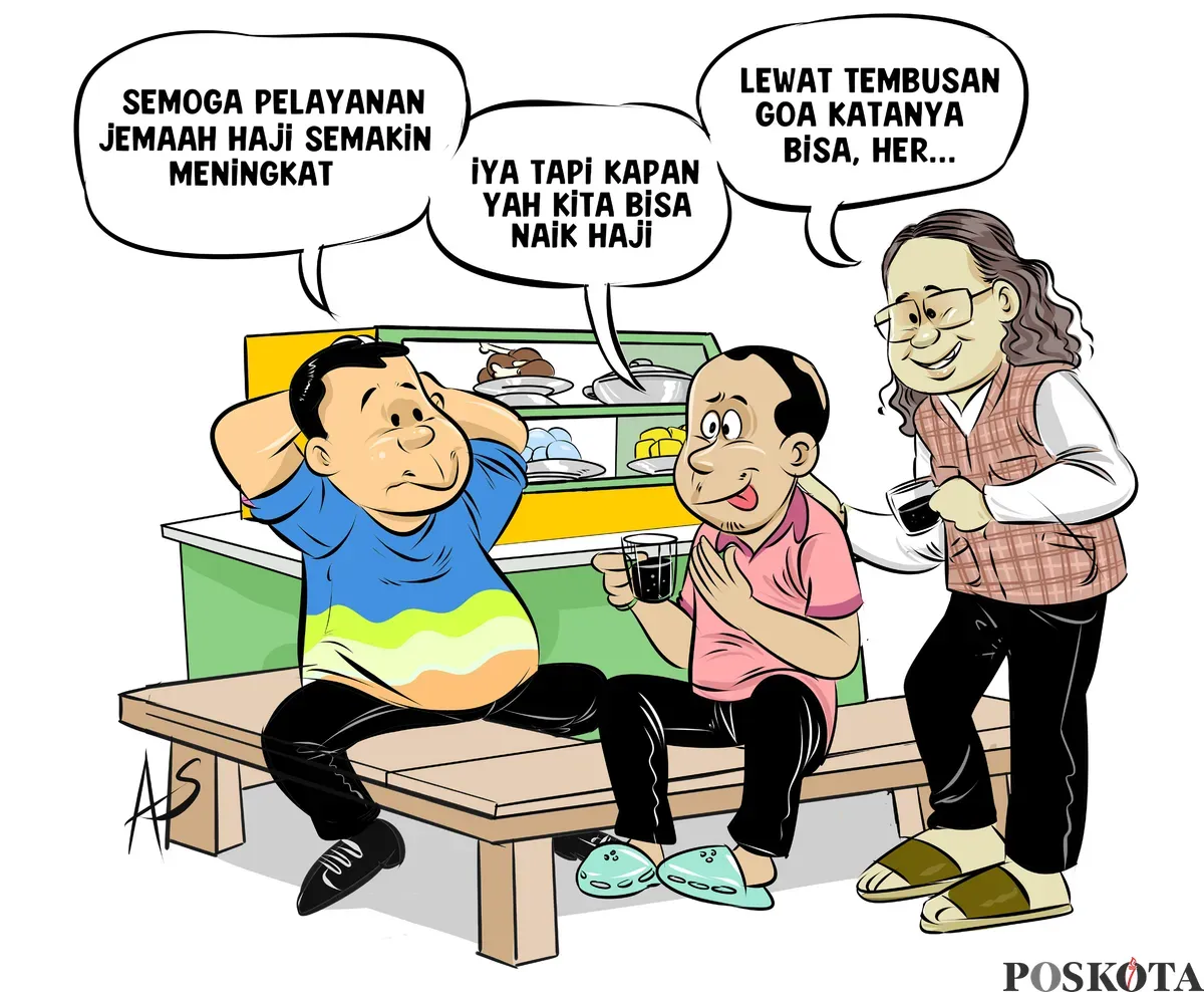 Obrolan Warteg: Begitu Mendarat Langsung ke Hotel (Sumber: Poskota/Arif Setiadi)