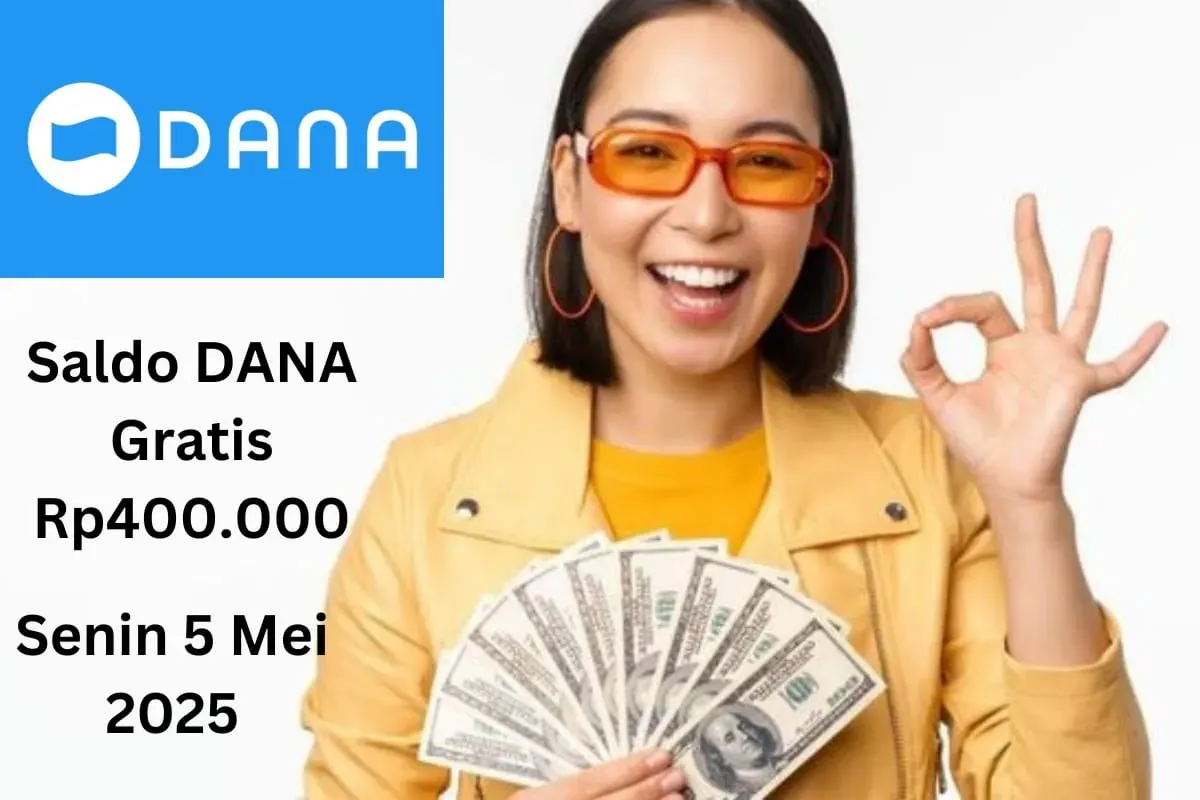 Selamat Anda bisa mendapat saldo DANA gratis Rp400.000 masuk ke nomor HP dompet elektronik. (Sumber: Poskota/Gabriel Omar Batistuta)
