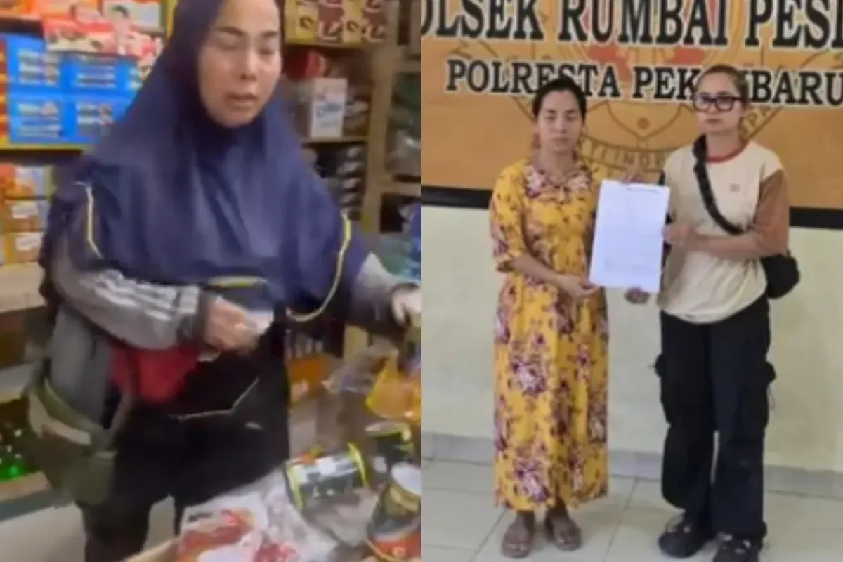 Kasus ibu-ibu maling sarden hingga pemilik toko mengalami kerugian ratusan juta akhirnya berakhir damai. (Sumber: Tangkap Layar Instagram/@funnelmedia)
