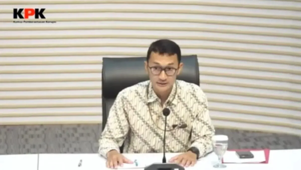 Anggota Tim Juru Bicara KPK, Budi Prasetyo. (Sumber: Capture Youtube KPK)