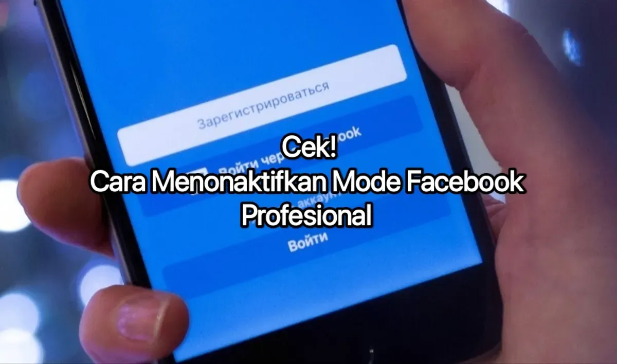 Cara menonaktifkan mode profesional Facebook. (Canva)