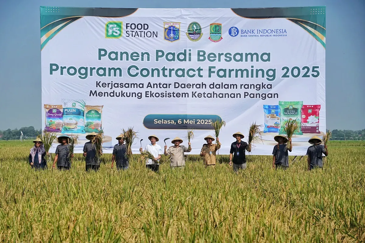Pemprov Jakarta bekerjasama dengan Pemkab Karawang memperkuat pasokan beras melalui program Contract Farming. (Sumber: Kominfotik)