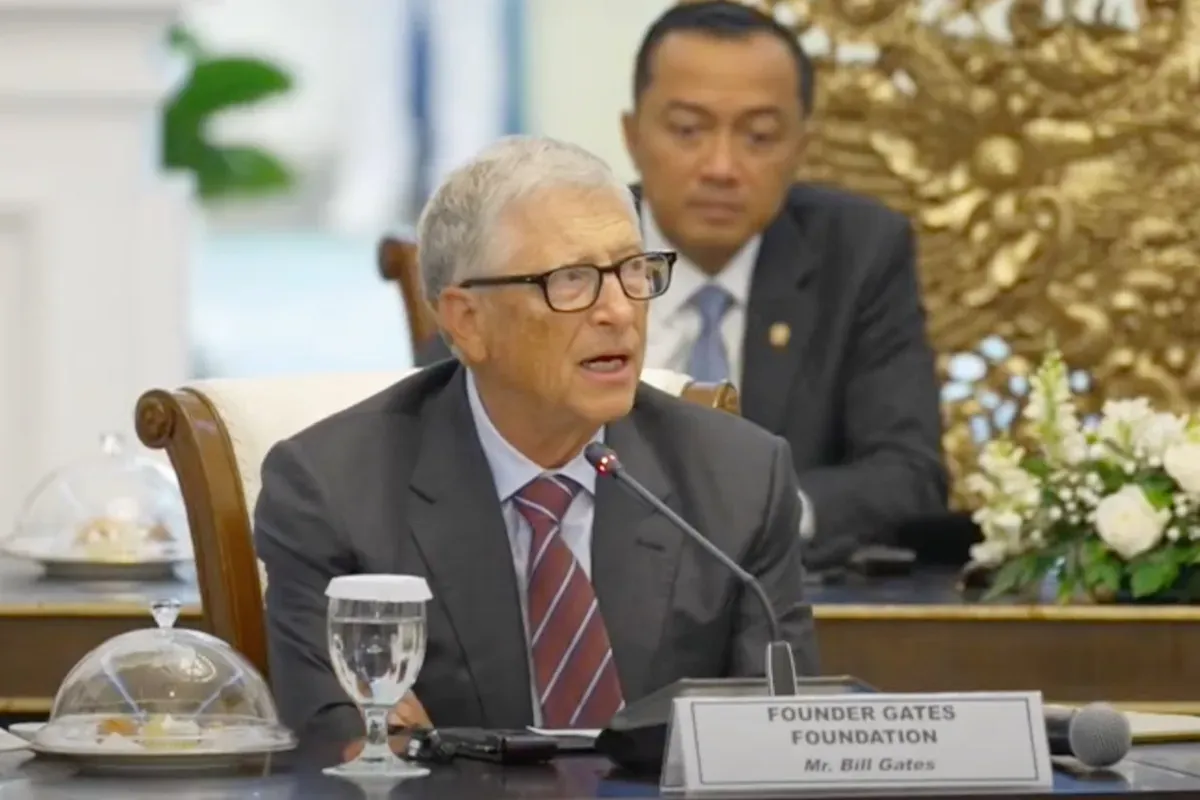 Potret pendiri Microsoft, Bill Gates saat berada di Istana Negara pada Rabu, 7 Mei 2025. (Sumber: YouTube/Sekretariat Negara)