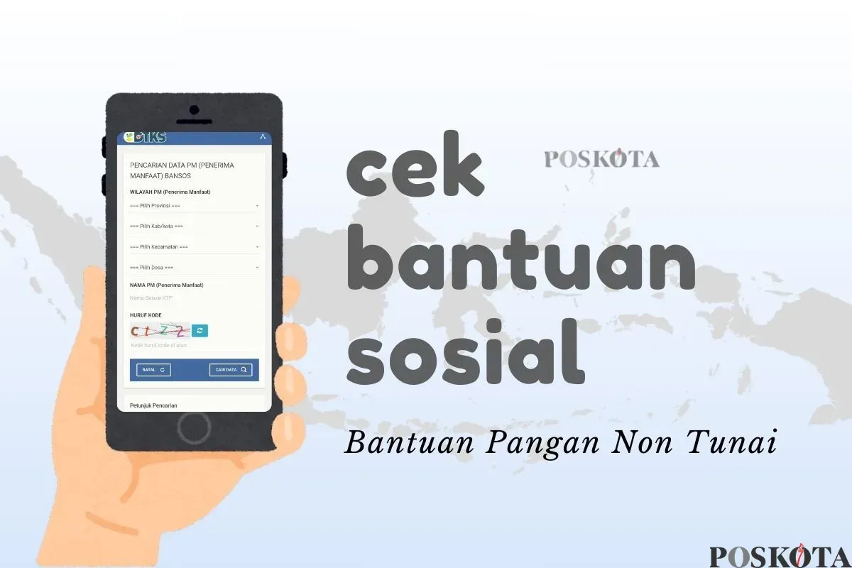 Informasi pengecekan bansos BPNT 2025. (Sumber: Poskota/Della Amelia)