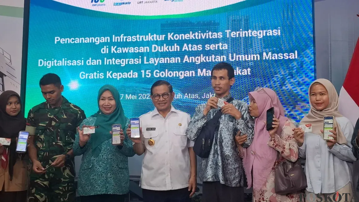 Gubenur Jakarta, Pramono Anung saat memberikan pernyataan ke awak media, di Dukuh Atas, Jakarta Pusat, Rabu, 7 Mei 2025. (Sumber: Poskota/Muhammad Tegar Jihad Al Faruq)