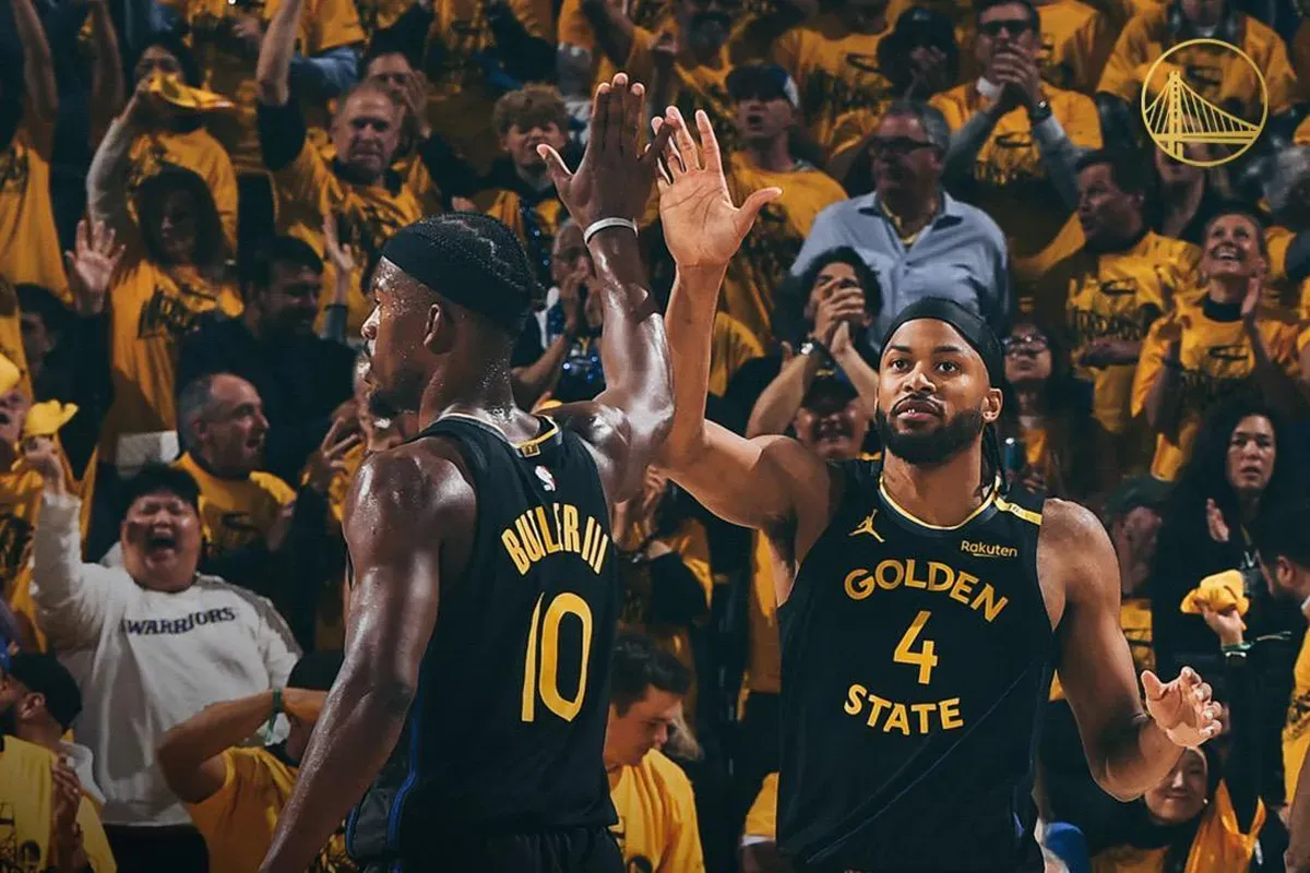 Jimmy Butler tampil apik saat membawa Golden State Warriors mengalahkan Minnesota Timberwolves di game 1 semifinal wilayah barat playoff NBA 2025. (Sumber: Instagram @warriors)