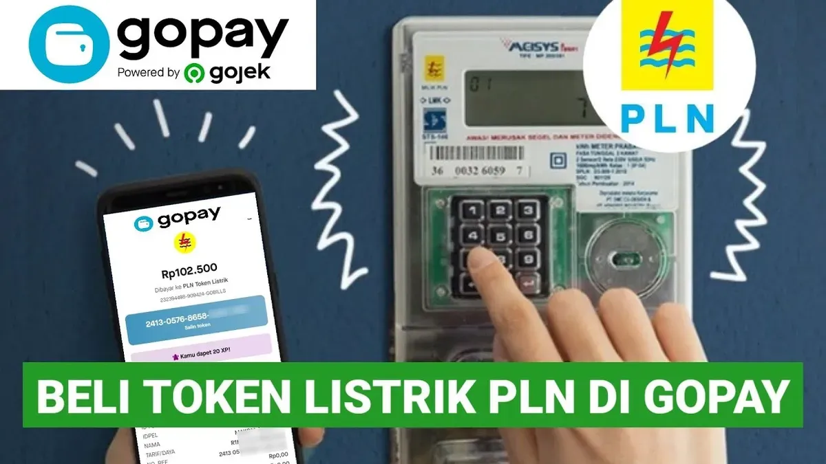 Cara Mudah Beli Token Listrik PLN di GoPay. (Sumber: YouTube)