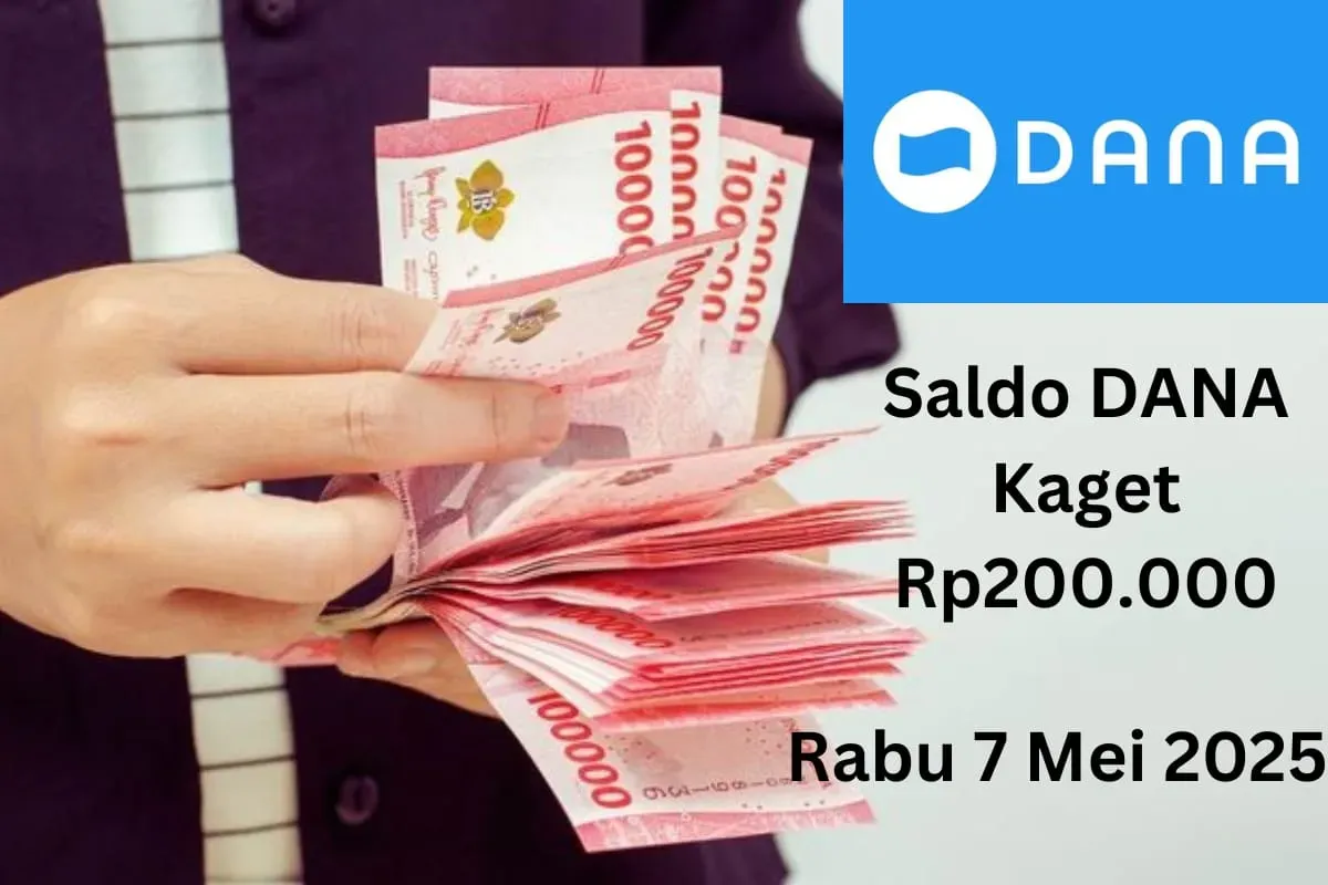 Begini panduan klaim saldo DANA kaget Rp200.000 Rabu 7 Mei 2025. (Sumber: Poskota/Gabriel Omar Batistuta)
