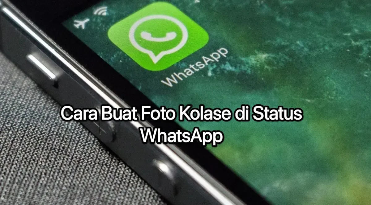 Buat foto kolase di status WhatsApp fitur baru 2025. (Canva)
