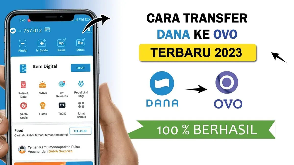 Cara transfer DANA ke OVO. (Sumber: YouTube/channel Razka)
