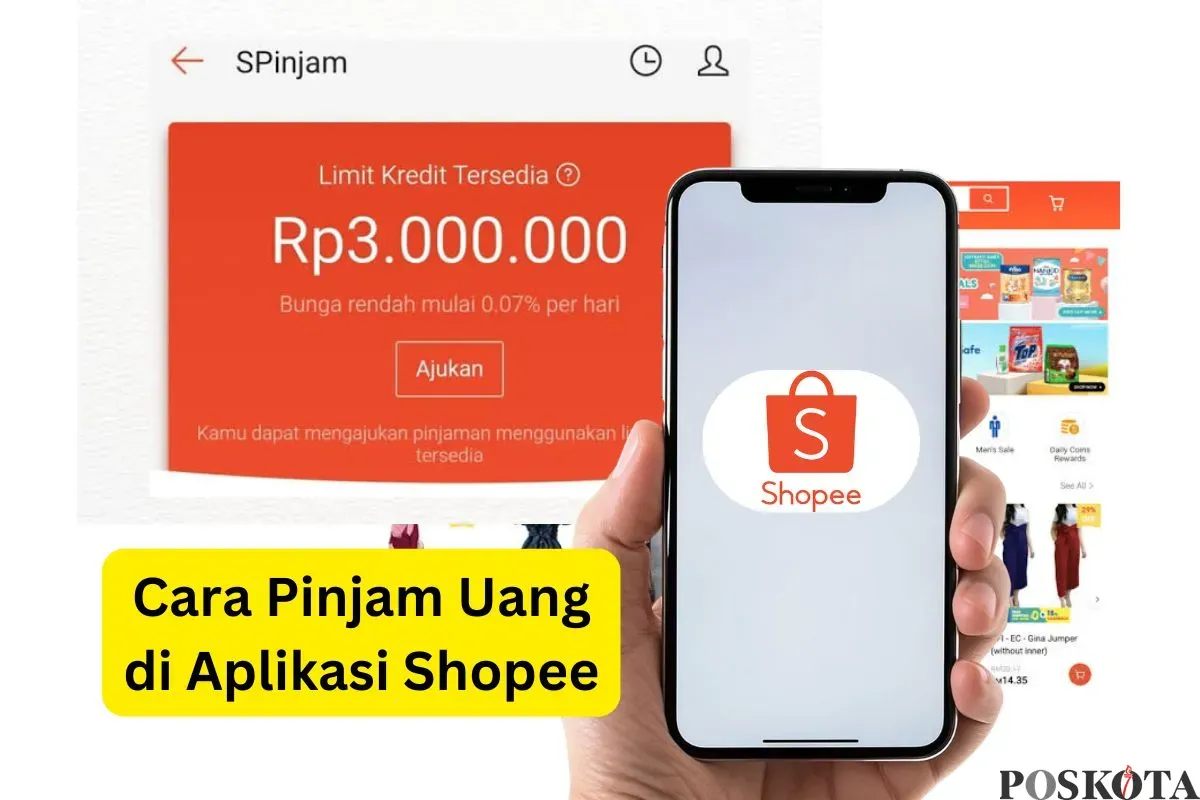 Begini cara pengajuan pinjaman online di aplikasi Shopee, mudah dan cepat cair. (Sumber: Poskota/Faiz)