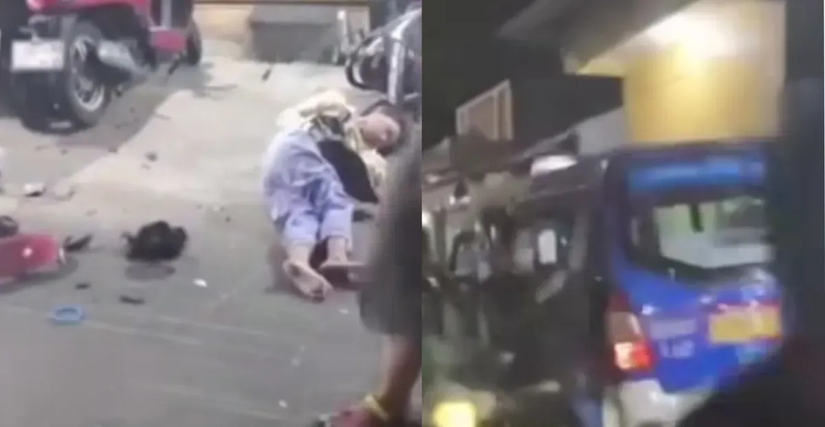 Angkot JakLingko di Cengkareng tabrak pejalan kaki dan pemotor, 3 tewas. Sopir diduga mabuk, warga geram dan amankan pelaku. Polisi tengah selidiki kecelakaan maut ini. (Sumber: Capture Medsos @wargajakbar)