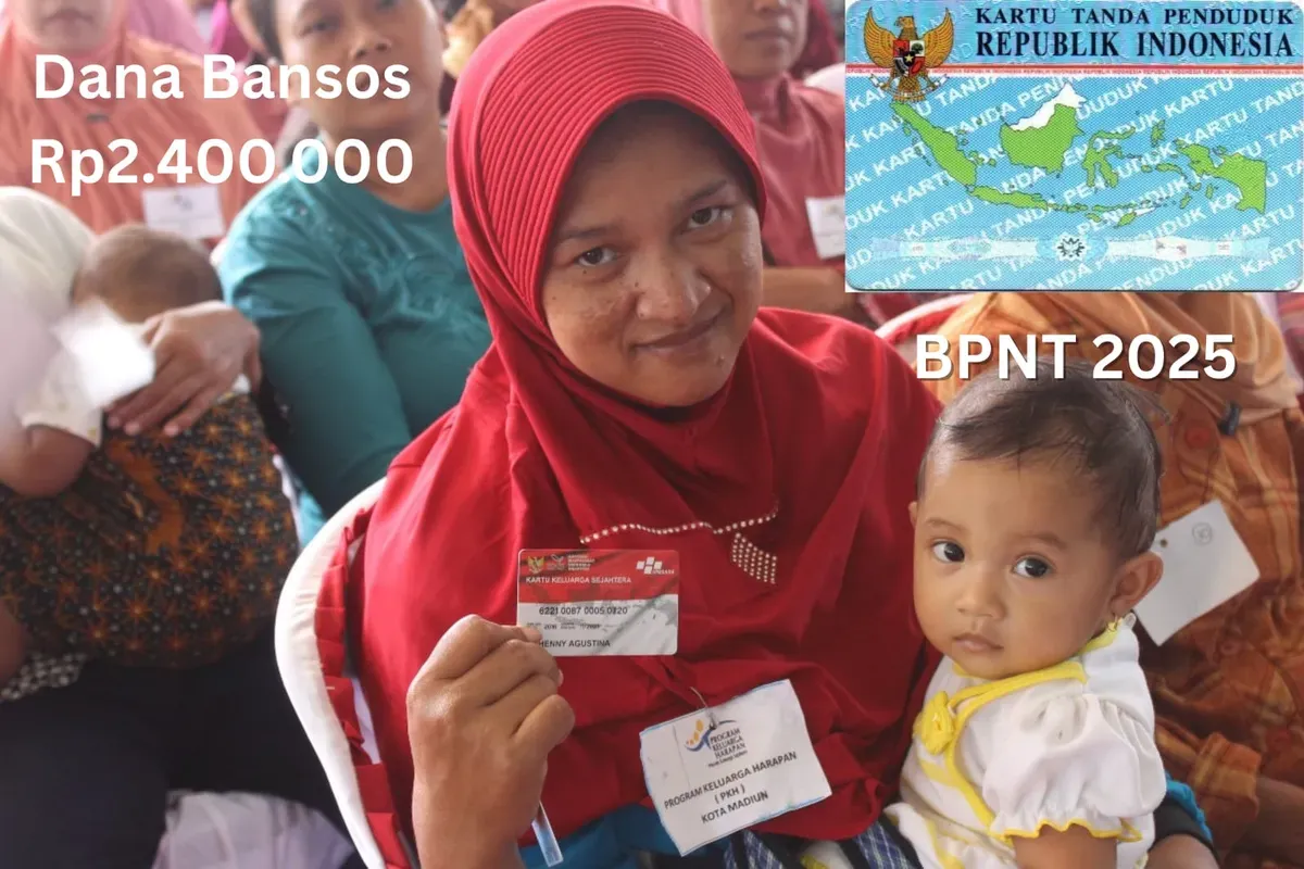 Dana bansos Rp2.400.000 dari BPNT 2025 disalurkan per tahun kepada NIK e-KTP milik Anda yang terverifikasi. (Sumber: Poskota/Gabriel Omar Batistuta)