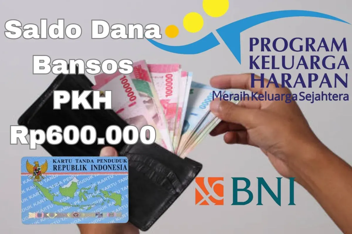 Dana Bansos PKH Rp600.000 berhaisl cair ke Bank BNI KPM. (Sumber: Poskota/Syania Nurul Lita Baikuni)