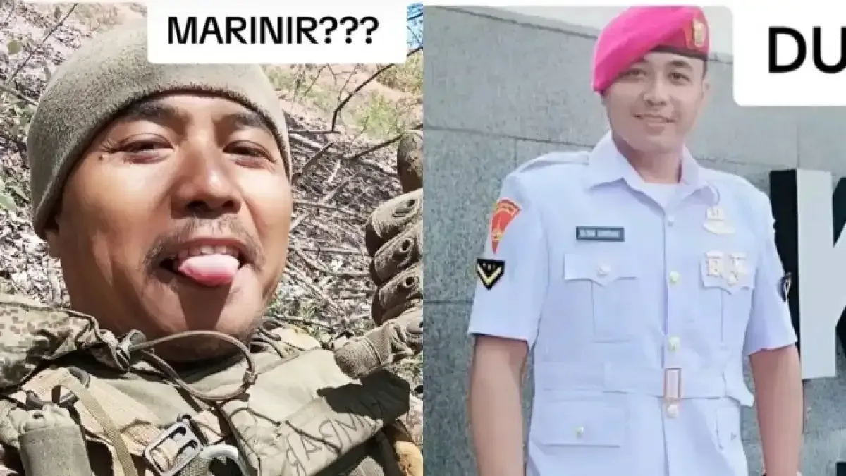 Eks Marinir TNI AL yang bergabung ke militer Rusia (Sumber: Tiktok)