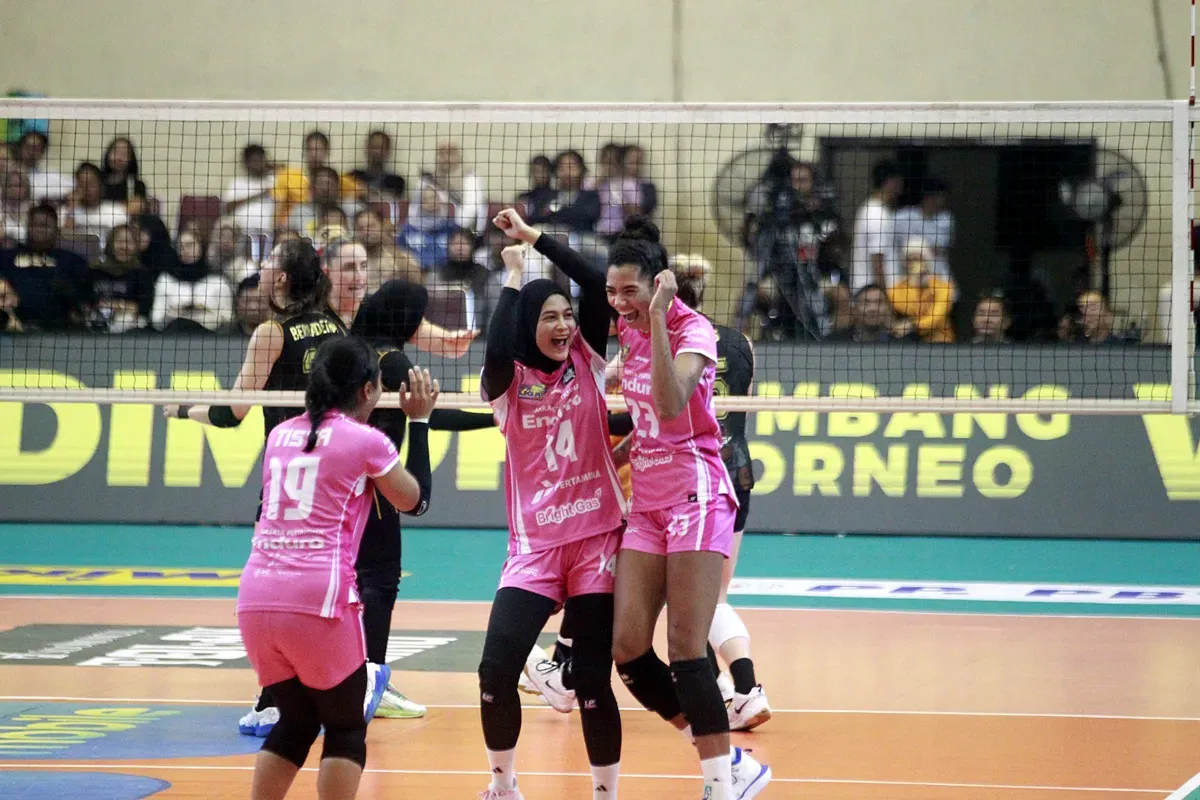 Jakarta Pertamina Enduro juara Proliga 2025 usai mengalahkan Popsivo Polwan. (Sumber: Humas Proliga)