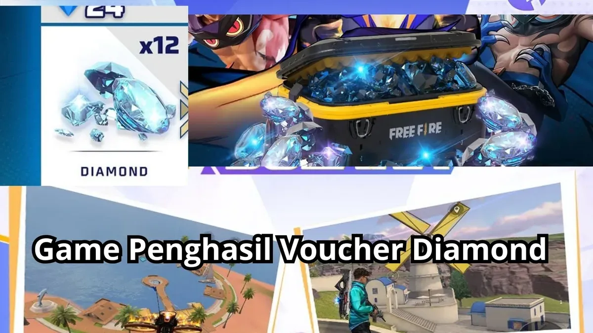 Game penghasil voucher diamond gratis Free Fire, Mobile Legends dan PUBG. (Game Free Fire, ML, PUBG)