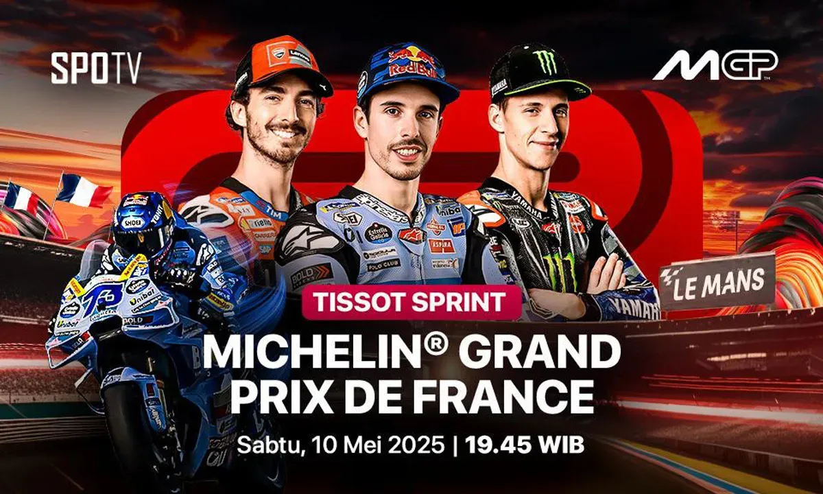 Link live streaming sprint race MotoGP Prancis 2025. (Sumber: Vidio)