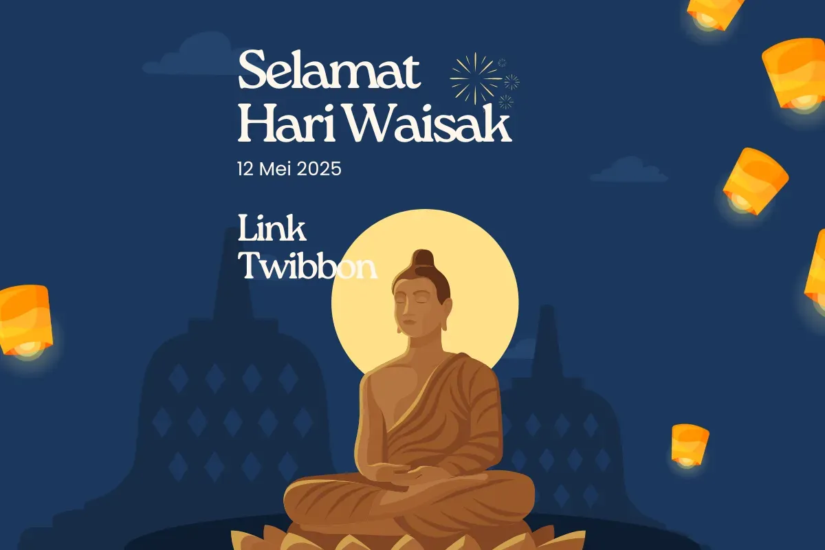 Link Twibbon Hari Raya Waisak 2025 Untuk 12 Mei Lengkap dengan Cara Pakainya (Sumber: Canva/Fanatika Studio/Edited Muhammad Ibrahim)