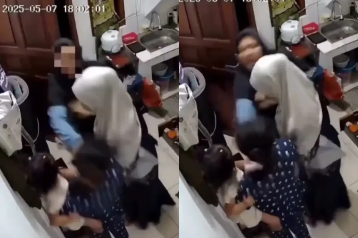 Momen seorang ART melakukan tindak penganiayaan terhadap majikannya di Cilacap. (Sumber: Tangkap Layar Instagram/@dramakuinn.official)