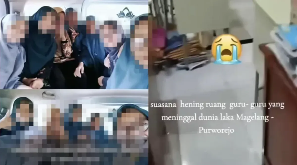 Ruang guru Yayasan As Syafiiyah tampak kosong dan hening setelah tragedi kecelakaan maut yang menewaskan 10 pendidik, 7 Mei 2025. (Sumber: Instagram @lambegosiip)