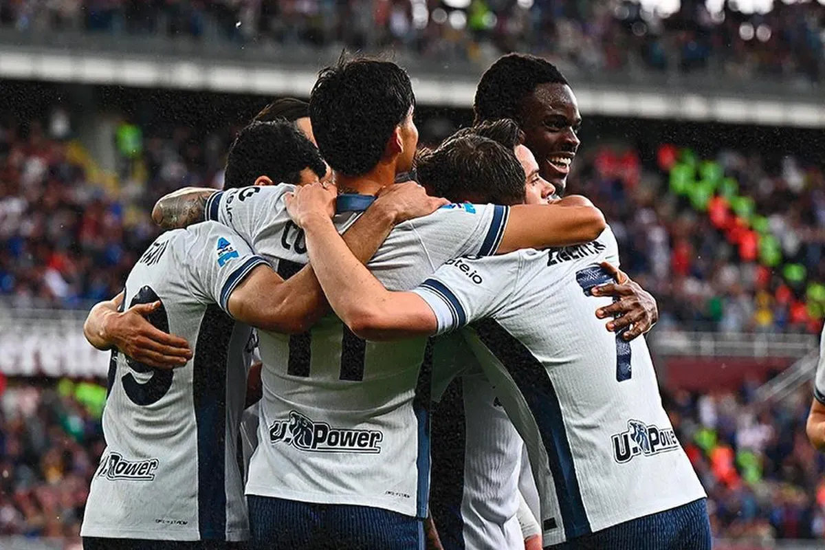 Selebrasi para pemain Inter Milan setelah mencetak gol ke gawang Torino. (Sumber: Instagram @inter)