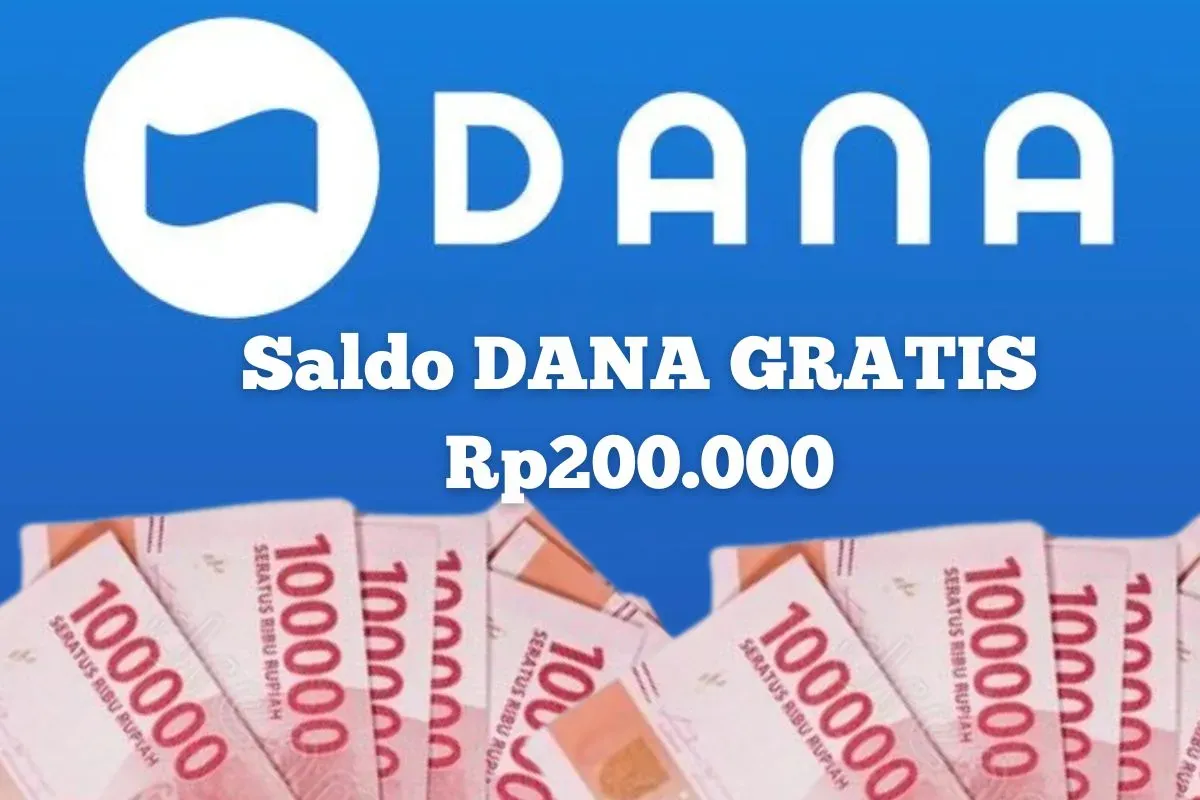 Sekali tap saldo DANA Gratis Rp200.000 bisa jadi milik Anda buktikan sekarang. (Sumber: Poskota/Syania Nurul Lita Baikuni)