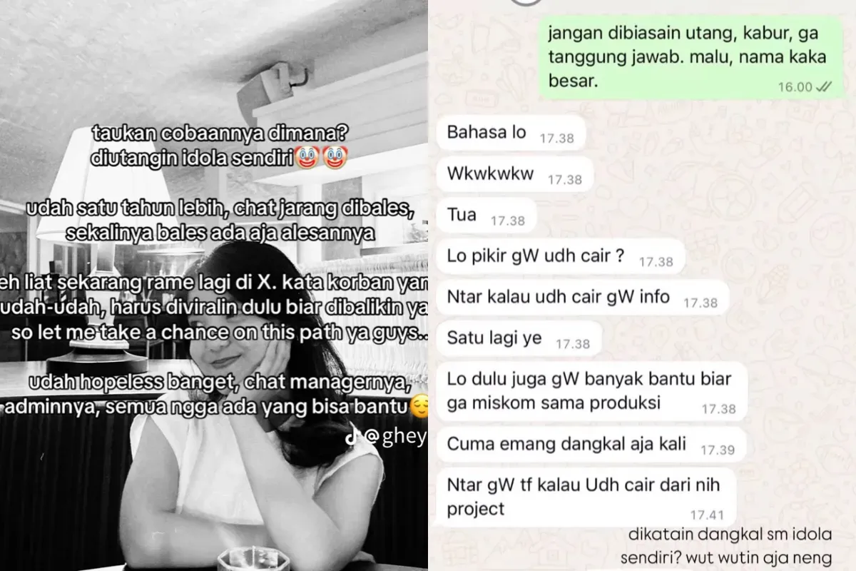 Potret eks road manajer yang buka suara bersamaan adanya dugaan penipuan jumpa fans oleh Aldy Maldini. (Sumber: X/ @banyusadewa)