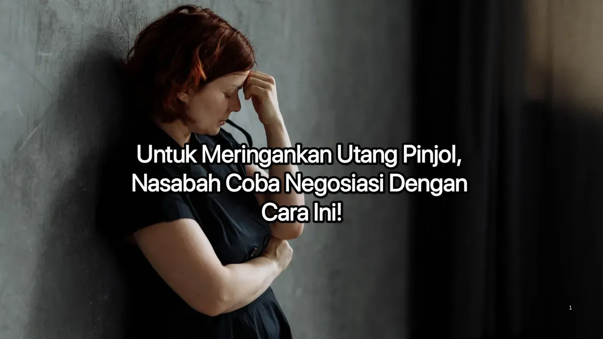 Coba cara negosiasi bagi nasabah yang galbay pinjol. (Canva)