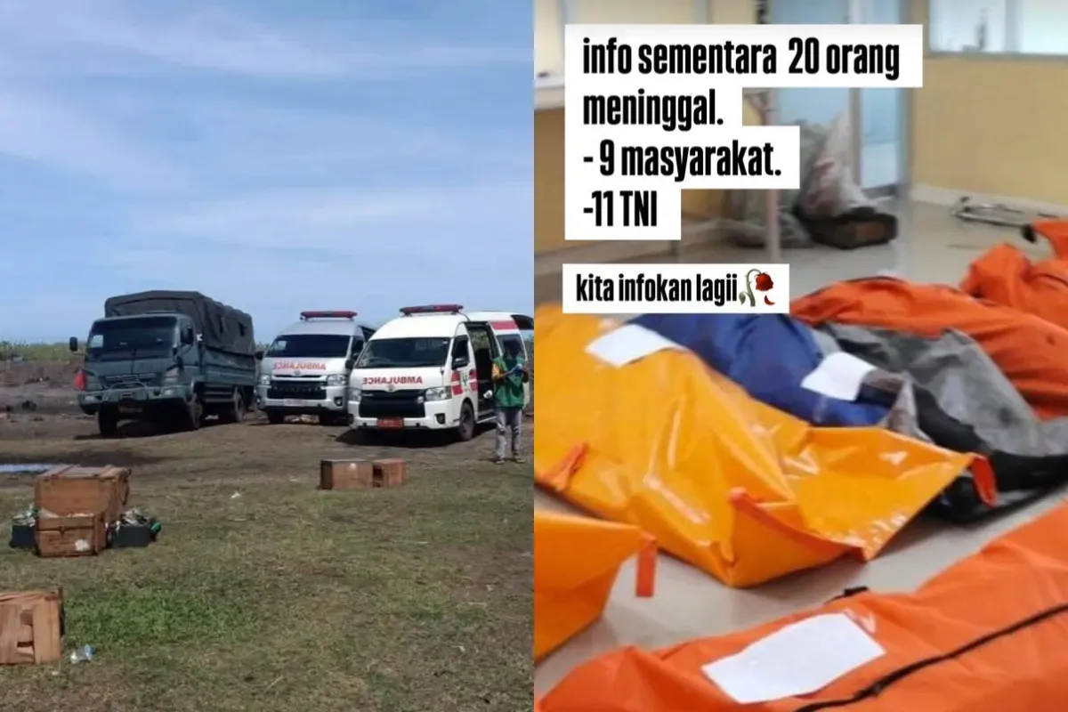 Potret tragedi pemusnahan amunisi kadaluwarsa di Cibalong, Garut, Jawa Barat. (Sumber: Instagram/@sekitarpameungpeuk)