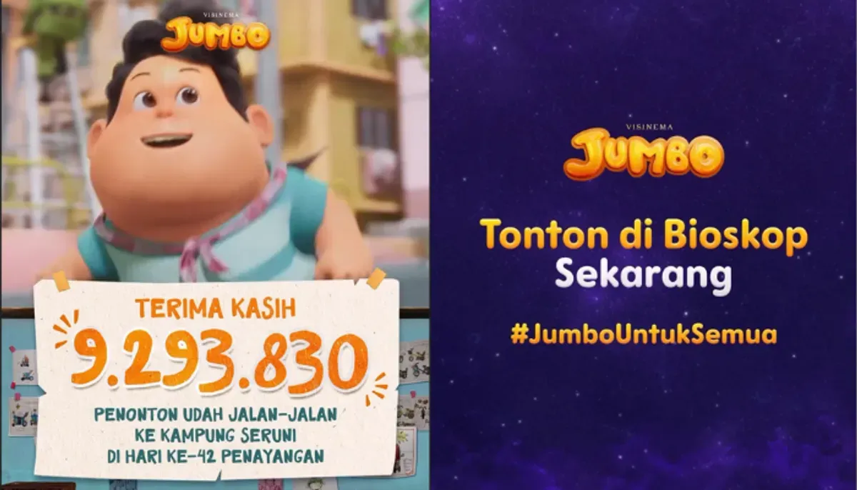 Jumbo resmi salip Agak Laen sebagai film terlaris ke-2 (Sumber: Instagram/@jumbofilm_id)