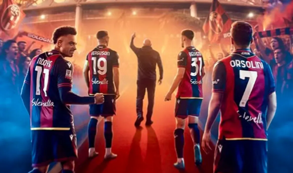 Melawan AC Milan di partai puncak Coppa Italia 2024/2025 merupakan final pertama bagi Bologna sejak tahun 1974, mengakhiri penantian selama 51 tahun. (Sumber: Instagram/@bolognafc1909)