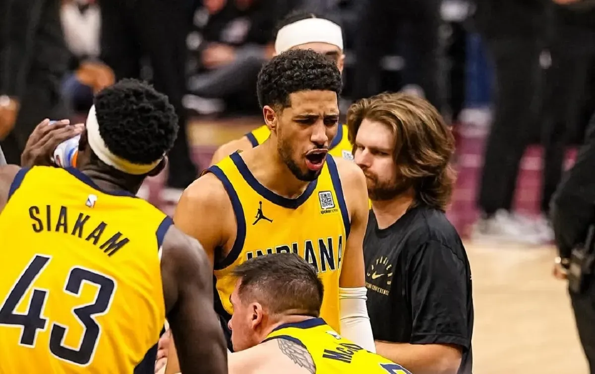 Indiana Pacers tembus final wilayah Timur setelah mengalahkan Cleveland Cavaliers di Game 5 perempat final NBA 2024-2025. (Foto: Instagram/@pacers)