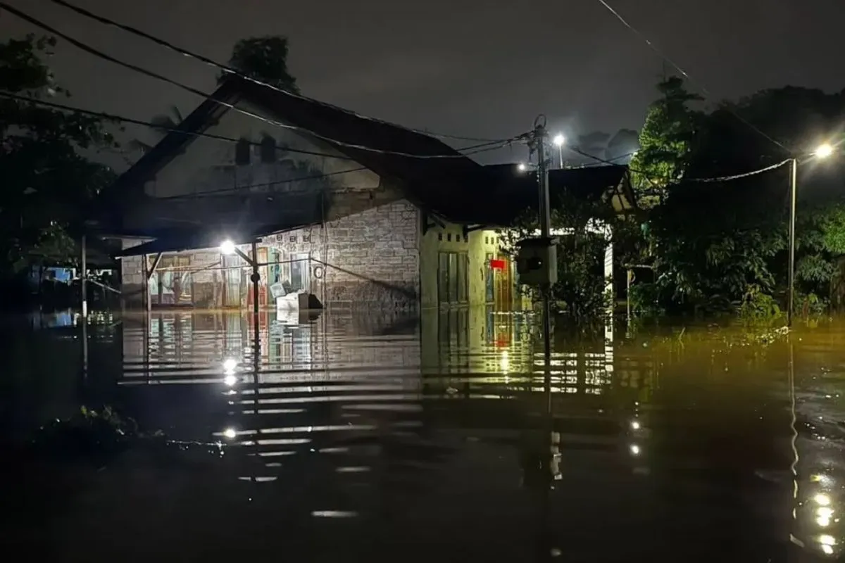 Banjir Tanah Baru, Kecamatan Bogor Utara, Kota Bogor, Rabu, 14 Mei 2025. (Sumber: Dok. BPBD Kota Bogor)