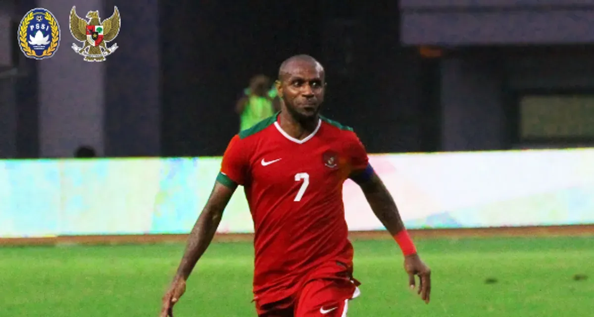 Boaz Salossa ketika membela Timnas Indonesia. (Sumber: X/@PSSI)