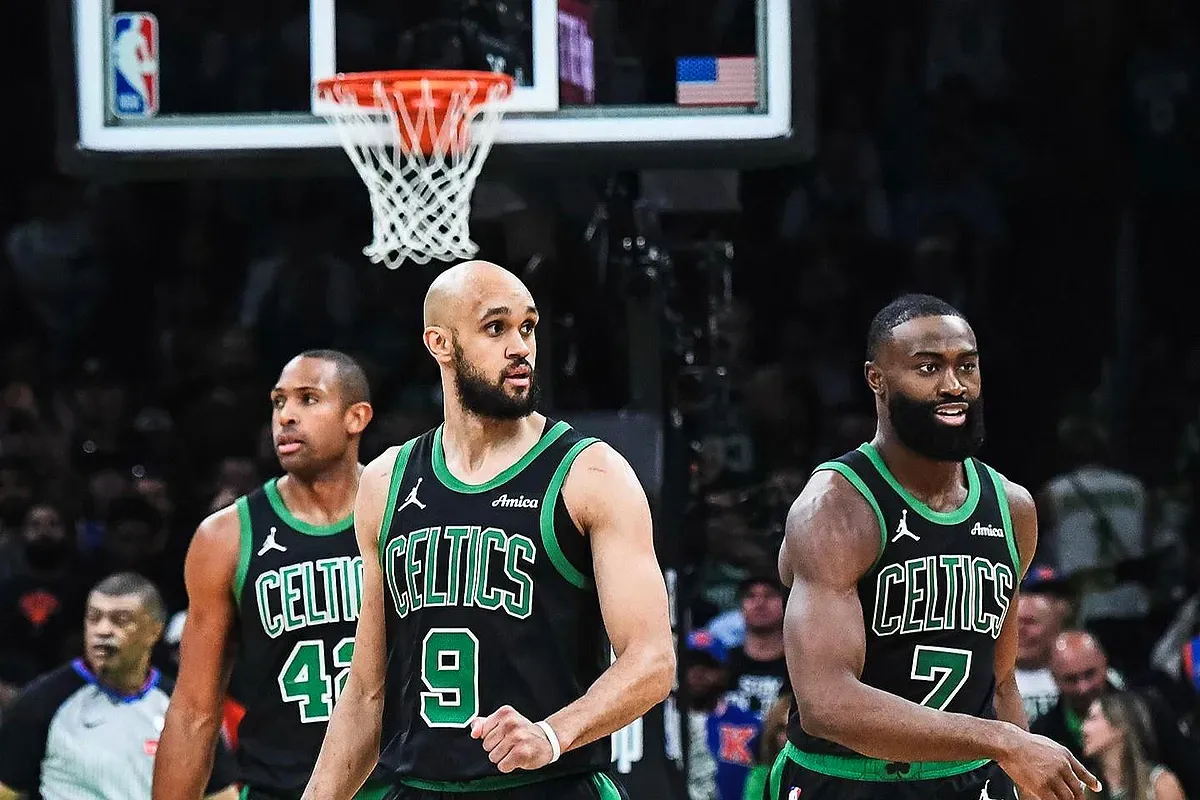 Boston Celtics berpeluang mengulang sejarah comeback dari ketinggalan 1-3 di babak playoffs NBA 2025. (Sumber: Instagram @celtics)