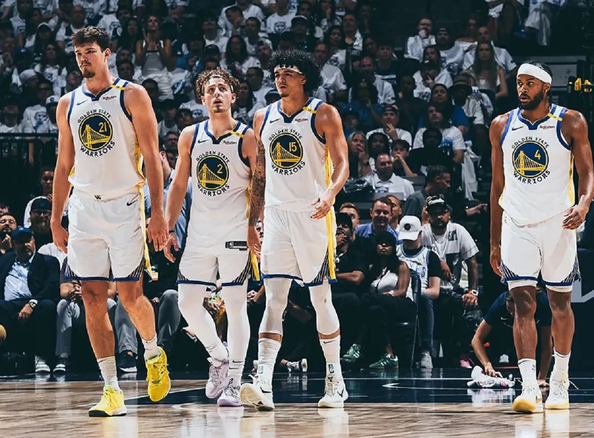 Golden State Warriors gagal ke final wilayah Barat NBA 2024-2025 usai menelan kekalahan dari Minnesota Timberwolves. (Foto: Instagram/@warriors)