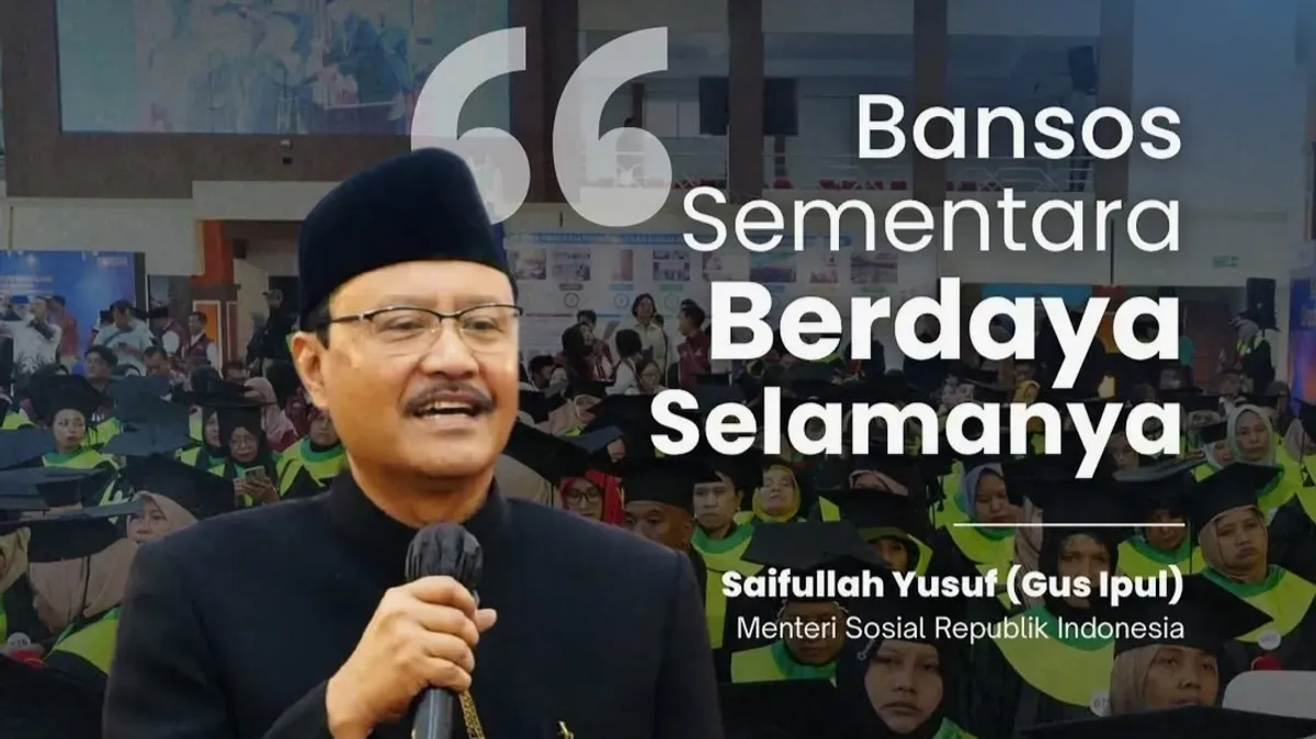 Menteri Sosial Saifullah Yusuf atau disapa Gus Ipul ajak warga miskin penerima bansos ikut pelatihan keterampilan dan permodalan usaha. (Kemensos RI)