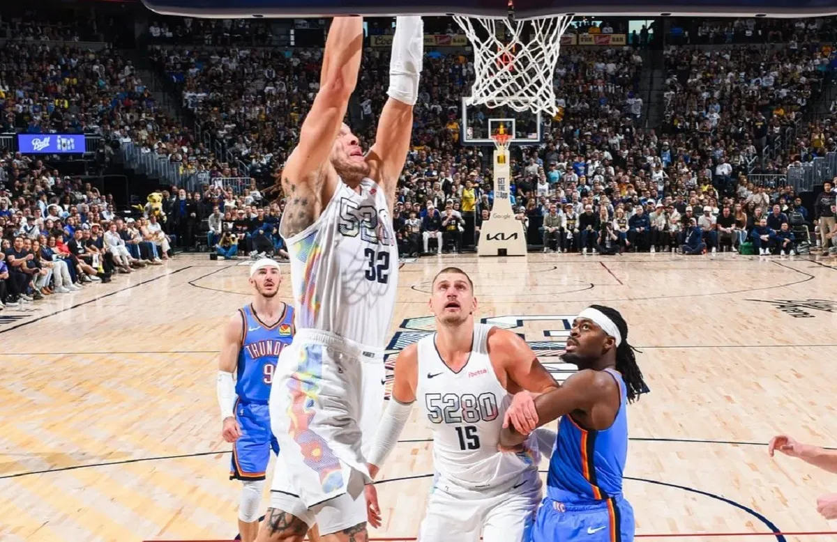 Hasil pertandingan Game 6 semifinal wilayah Barat NBA 2024-2025 antara Denver Nuggets melawan Oklahoma City Thunder. (Foto: Instagram/@nuggets)