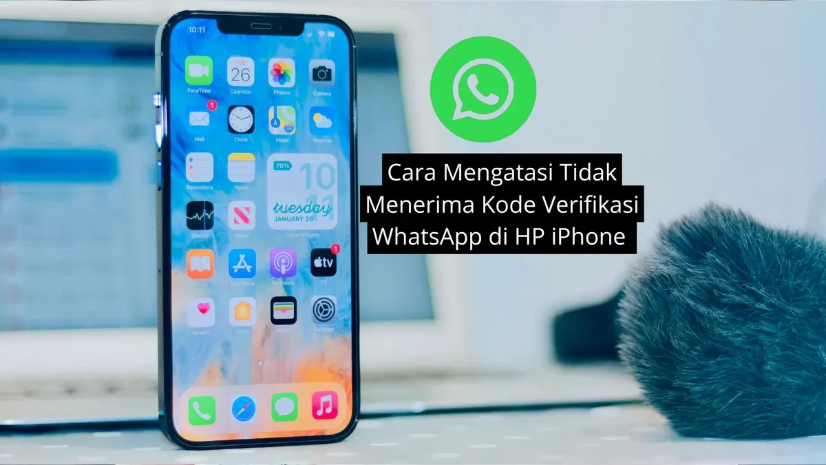 Cara mengatasi tidak bisa menerima kode verifikasi WhatsApp di HP iPhone. (Canva)