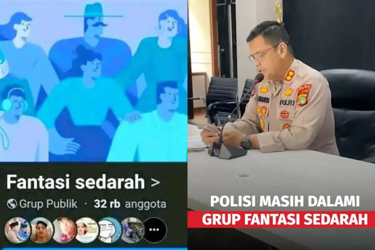 Polisi melacak admin grup Facebook Fantasi Sedarah. Komdigi sudah berkoordinasi dengan Meta untuk blokir konten sejenis. (Sumber: TikTok/@forumkeadilan.law)