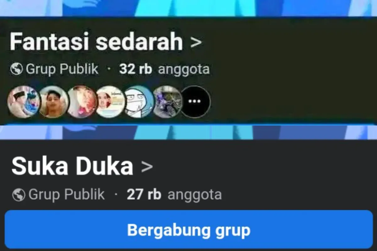 Tangkapan layar grup Fantasi Sedarah yang viral dan membuat warganet geram. (Sumber: Facebook/Yunda Purba)