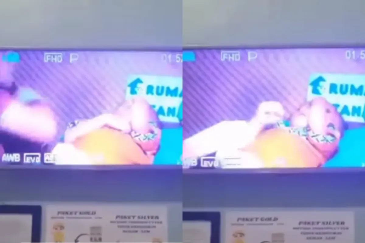 Dugaan tindak kekerasan yang dilakukan tenaga medis terhadap balita di Cianjur. (Sumber: Tangkap Layar Instagram/@folkjawabarat_)