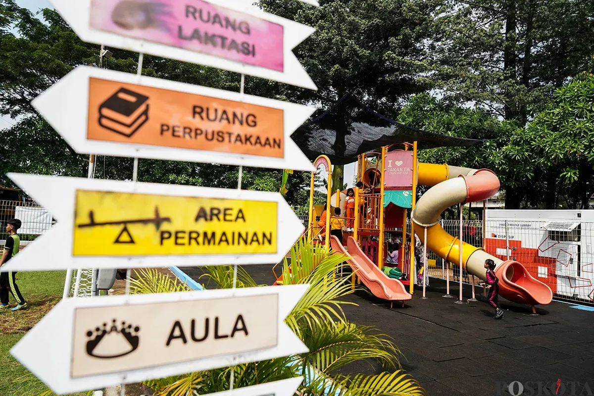 Ruang Publik Terpadu Ramah Anak (RPTRA) Kalijodo, Jakarta Barat, Jumat, 16 Mei 2025. (Sumber: Poskota/Bilal Nugraha Ginanjar)